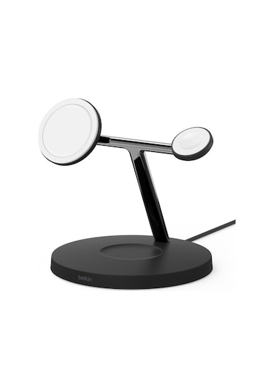 Belkin Wız009vfbk-v2 Boostcharge Pro 3in1 Qi2 15w Magsafe Şarj Standı - Siyah
