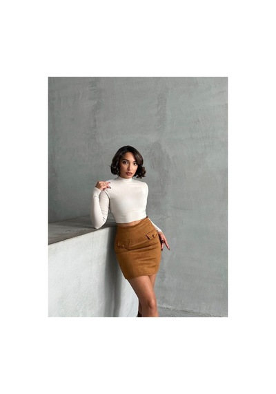 Verymoda Cepli Etek F1572 Taba