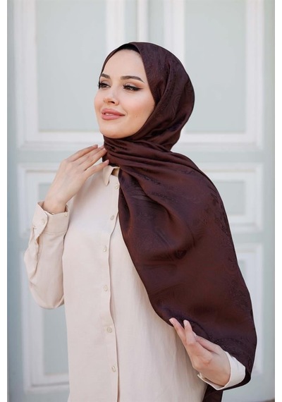 Etro Desen Premium Şal Kahve Çok Renkli
