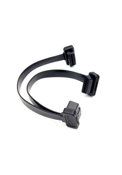 Tr Obd2 Splitter 1 İla 2 Y Adaptör 2 Yollu Obd Uzatma Kablosu 1x Erkek Fiş - 2x Dişi Konnektörler 16 Pin Geçişi Ul