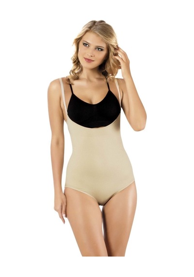 Form Time 9005 Ince Askılı Göğüs Altı Korseli Kadın Body Beyaz