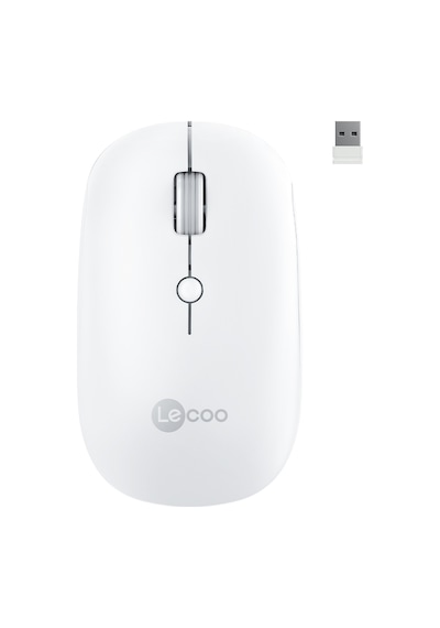 Lecoo WS211 Kablosuz 1600DPI 6 Tuşlu Çift Modlu Şarj Edilebilir Optik Mouse