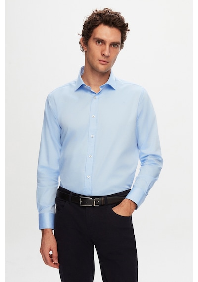 D'S Damat Ds Damat Regular Fit Mavi Düz Gömlek 5he02sg00299m 701