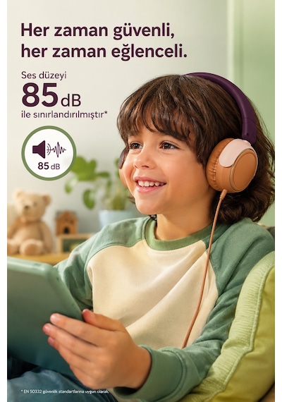 Philips Tak2000mp/00 Kablolu Kulak Üstü Çocuk Kulaklığı - Macenta Mor