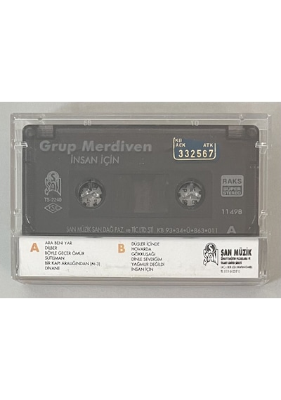 Grup Merdiven İnsan İçin Kaset Orjinal Dönem Baskı