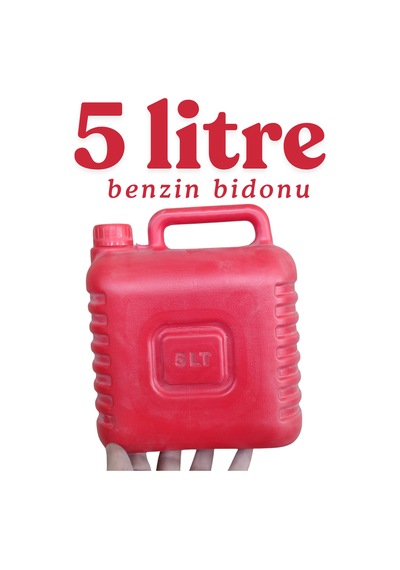 Klc 5l Statik Olmayan Boşaltma Borulu Kulplu Mazot Benzin Taşıma Akaryakıt Depolama Bidonu 5 Litre 5