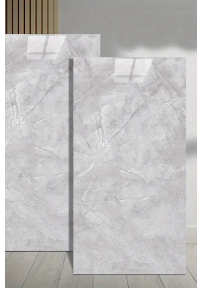 10 Adet 60x30 Kendinden Yapışkanlı Gri Pvc Duvar Paneli Gri