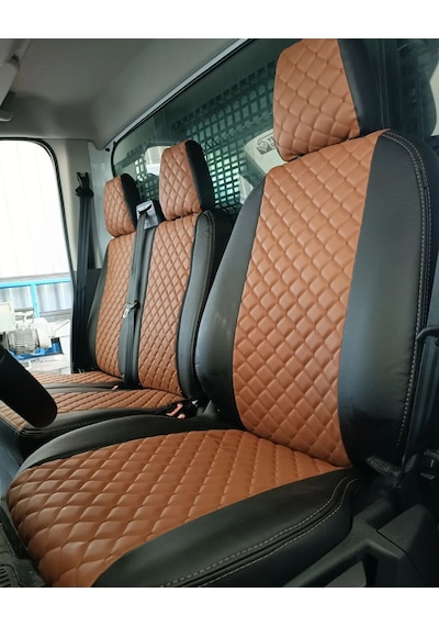 Ford Transit Araca Özel Tek Kabin Deri Oto Koltuk Kılıfı 158188