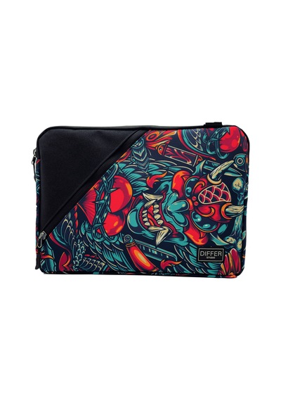 Differ 13-14'' inç Maske Desen Su Geçirmez/Askılı/Laptop/Apple Uyumlu MacBook /