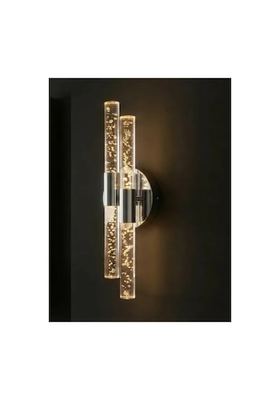 Bubbleflux Dubble Small 31 Cm Modern Tasarım Led Aplik - Duvar Lambası - Gümüş - Pilli - Günışığı Gümüş Pilli