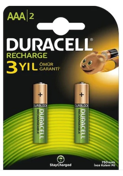 Duracell 750 Mah Şarjlı Aaa Ince Şarj Edilebilir Pil 1.2 Volt 750