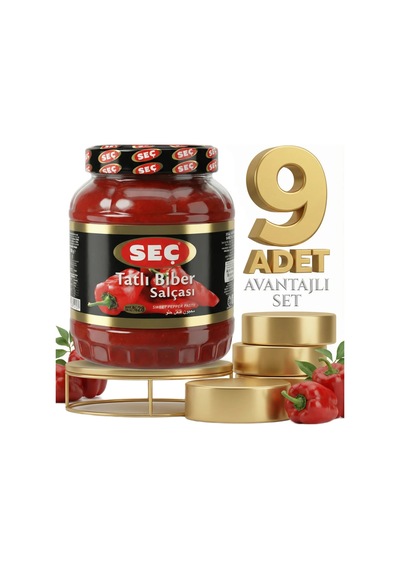 Seç Tatlı Biber Salçası 9x1600 Gr