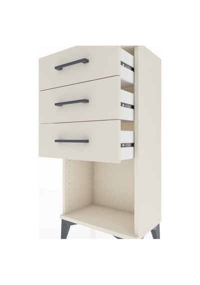 Arges Komodin 3 Çekmeceli 44x30x96 Aytaşı-aytaşı Aytaşı