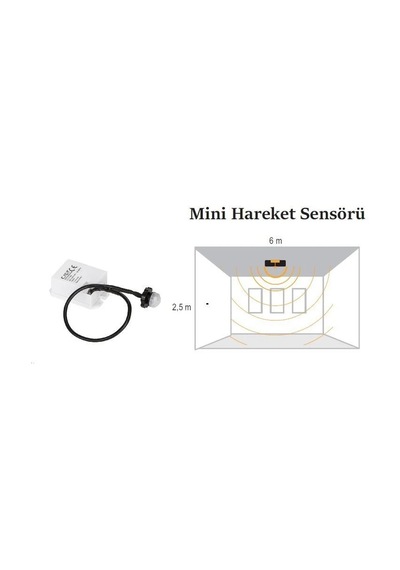 Cata Ct-9188 Mini Tip Sensör Sıva Altı Sensör 360 Derece 800w