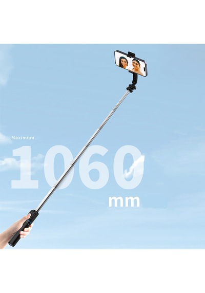 Uzaktan Kumandalı Selfie Çubuğu Recci Rss-w03 Bluetooth 5.0 Çok Fonksiyonlu Max 1060mm 6.7 İnc