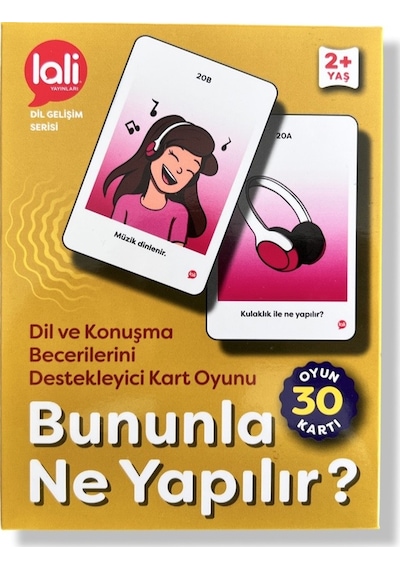 Lalai Yayınları Bununla Ne Yapılır + 2 Yaş Dil Gelişim Serisi 30 Kart