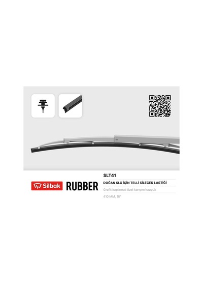 Sılbak Slt41 Sılecek Lastıgı 410mm Tellı Slx
