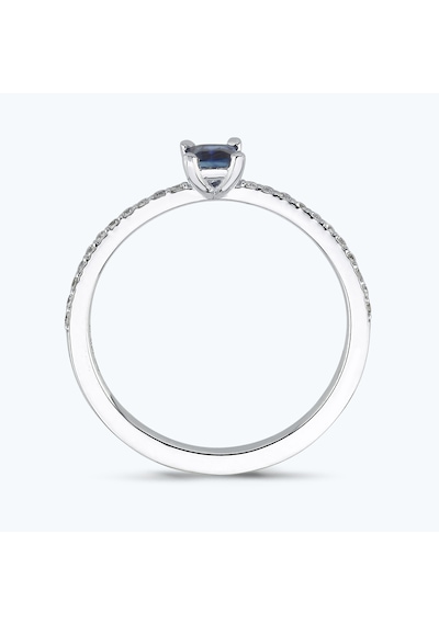 Altınbaş Pırlanta Safir Emerald Kesim Yüzük Mkm345s-14k