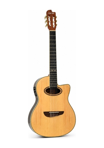 Torres Cg40 Elektro Klasik Gitar 4/4 Profesyonel Fishman Preamp Masif Ladin - 7694014380193