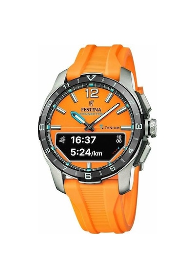 Festına F23000/7 Connected D Orange Erkek Kol Saati Gri - Siyah