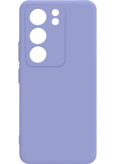 Kilifone - Vivo Uyumlu V29 5g - Kılıf Mat Soft Esnek Biye Silikon - Lila