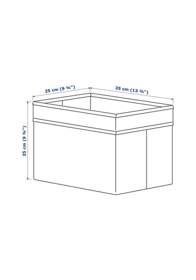 Ikea Dröna Kutu, Mavi, 25x35x25 Cm
