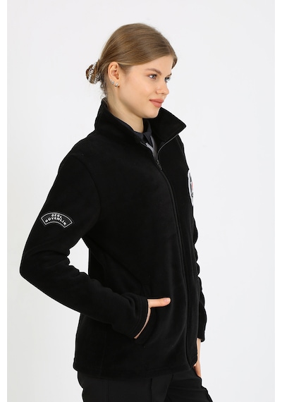 Özel Güvenlik Nakışlı Polar Mont Unisex Kalıptır Siyah
