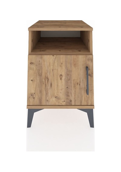 Kronos Komodin 2 Raflı Tek Kapaklı 44x59x64 Çam-çam Çam
