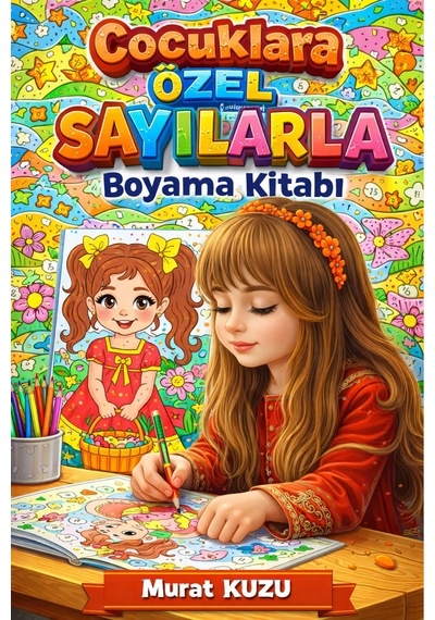Çocuklara Özel Sayılarla Boyama Kitabı 72 Tam Sayfa
