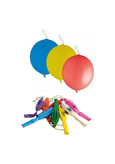 10 Adet İpli Punc Balon