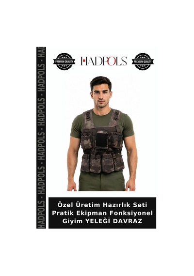 Hadpols Özel Üretim Hazırlık Seti Pratik Ekipman Fonksiyonel Giyim Yeleği Davraz Çok Renkli