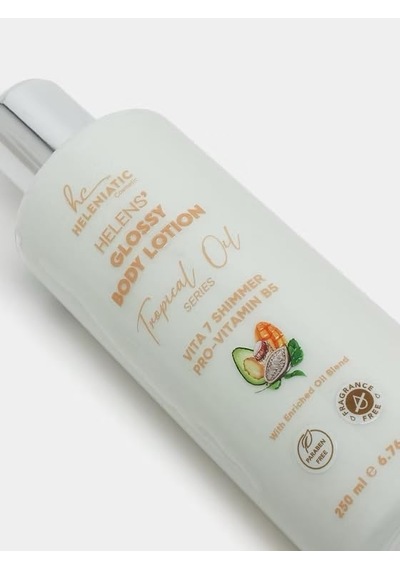 Tr Helens' Glossy Body Işıltılı Vücut Losyonu, Tropical Oil Serisi, Vita 7 Shimmer Pro-vitamin B5, 250 Ml