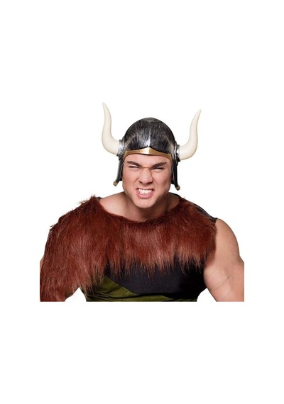 Tedar Mega Boynuzlu Viking Ivar Kaskı Eskitilmiş Desen Gümüş Renk Najmaddin "