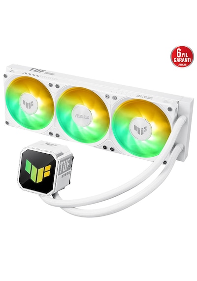 Asus Tuf Gaming Lc Iıı 360 Argb White Edition 360mm Intel-amd Uyumlu Işlemci Sıvı Soğutucu 120MM FAN