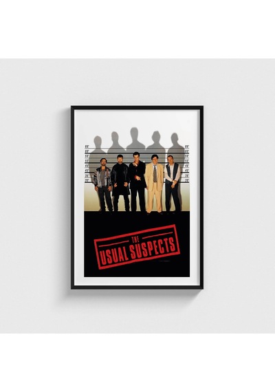 The Usual Suspects 1995 Film Posteri Tablo Çerçeveli Poster Duvar Dekorasyonu Siyah Çerçeveli Tablo Siyah Çerçeveli Tablo Dn11d416sıyah