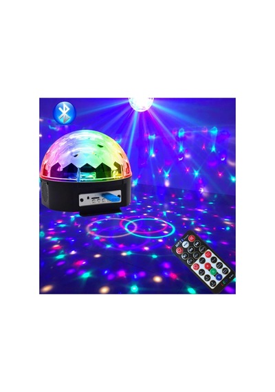 Küre Disko Topu Müzik Çalar Renkli Lazer Işıklı Bluetooth Bx40