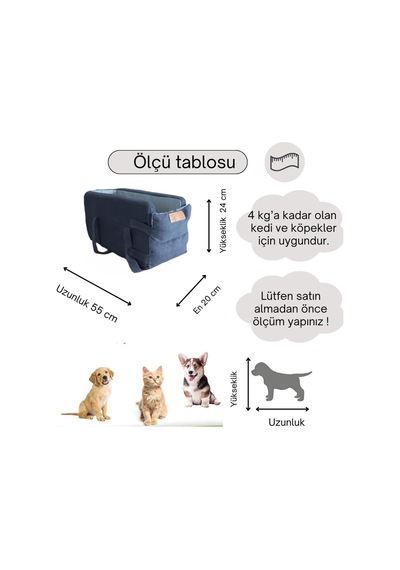3 Fonksiyonlu Konsol Taşıma Çantası-köpek Araba Koltuğu-köpek Yatağı-evde Dışarda Arabada Antrasit