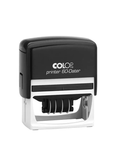 Colop Prınter 60 Numaratör/tarih Tr Siyah Kasa Siyah Keçe - 37 x 76 MM
