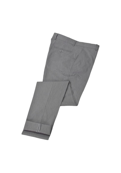 Günce Erkek Klasik Kuş Gözü Kumaş Pantolon Bgl-st04738 Gri