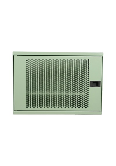 Alfafonet Wifi Box 400 Duvar Tipi Modem Ve Wifi Kutusu 400x120x280 Mm Yeşil Perfore Metal Kapak Montajlı