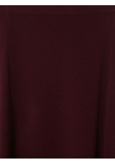 Lcw Modest Bordo Beli Lastikli A Kesim Triko Etek