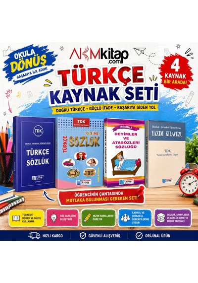 İlkokul Ortaokul Türkçe Sözlük Deyimler Ve Atasözleri Sözlüğü Yazım Kılavuzu 4 Lü Set Evrensel İletişim