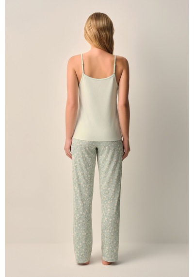 Suwen Ella Atlet Pantolon Pijama Takımı Sh26630660a55 Yeşil