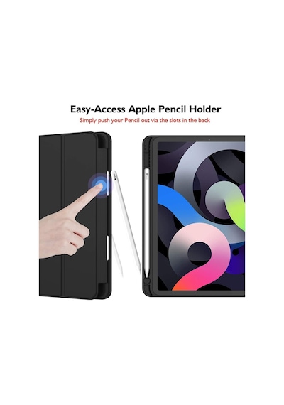 Apple Uyumlu iPad, Air 11inç M2 2024 Kılıf Kalem Bölmeli Smart Case A2902 A2903 A2904