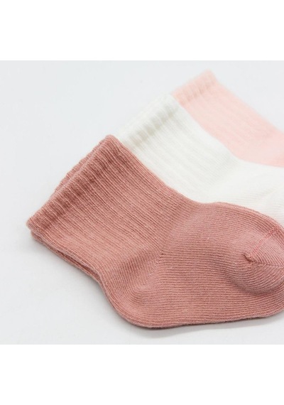 Bistyle 3'lü Dikişsiz Çorap 10138 Ekru-pembe