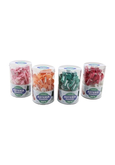 36pcs Yaysız Plastik Renkli Mandal Kutulu 5468 Çok Renkli