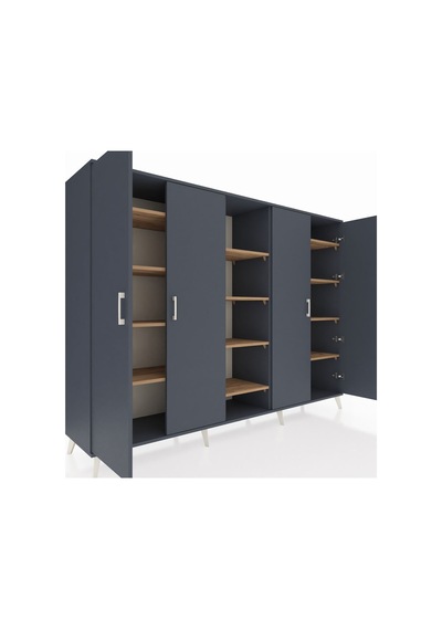 Hyperion Dolap 12 Raflı 4 Kapaklı 220x44x163 Antrasit-antrasit/çam Antrasıt/atlas Çam - Antrasıt Hyperion Dolap 12 Raflı 4 Kapaklı 220x44x163 Antrasit-antrasit/çam Antrasıt/atlas Çam - Antrasıt