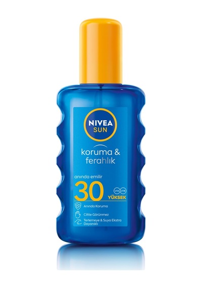 Nıvea Sun Spf30 Güneş Koruyucu Vücut Spreyi 200ml, Ferahlatıcı, Suya Dayanıklı, Anında Uva Uvb Korum Sku: Mır8690010398048