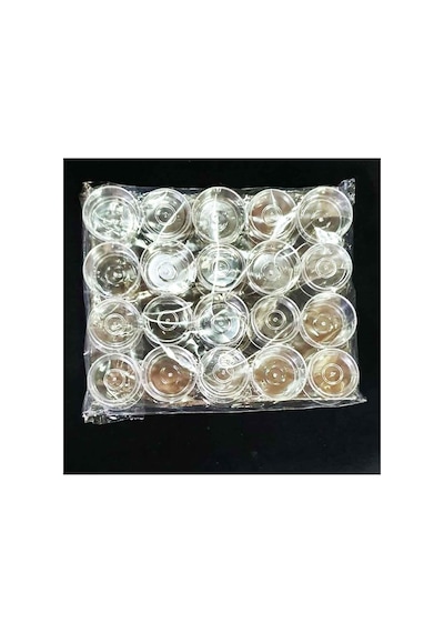 Tahtakale Toptancıları Mika Kutu Mumluk 2.5x5 Cm 20 Adet Çok Renkli