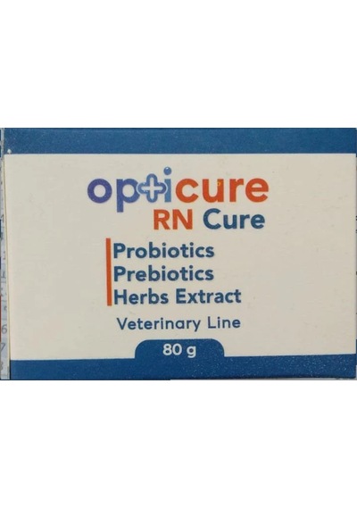 Opticure Rn-cure Probiotics, Prebiotics Ve Herb Extract Kedi Ve Köpek Böbrek Üriner Sisteme Özel Destek Ürünü 80g